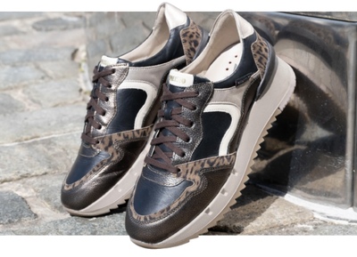 Кроссовки Angie, цвет Walnut Loden Cinnamon Jeans Blue (вид 3) Кроссовки Angie, цвет Walnut Loden Cinnamon Jeans Blue (фото, вид 3)